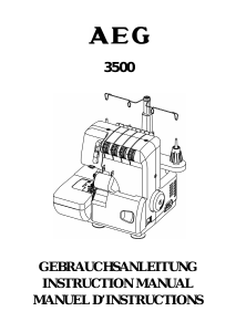 Bedienungsanleitung AEG 3500 Nähmaschine