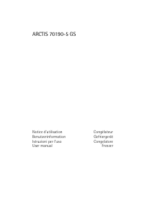 Manuale AEG A70190GS5 Congelatore