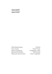 Manual de uso AEG A63230GT Congelador