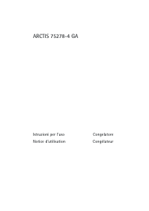 Manuale AEG A75278GA4 Congelatore