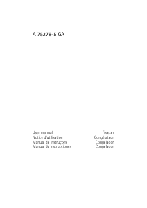 Manual de uso AEG A75278GA5 Congelador