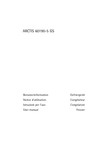 Manuale AEG A60190GS5 Congelatore