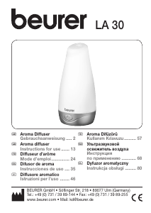 Manual Beurer LA 30 Aroma Diffuser