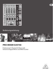 Bedienungsanleitung Behringer Pro Mixer DJX750 Mischpult