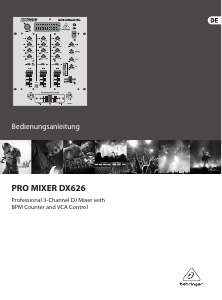 Bedienungsanleitung Behringer Pro Mixer DX626 Mischpult