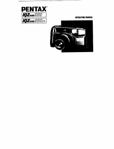 Manual Pentax IQZoom 900 Camera
