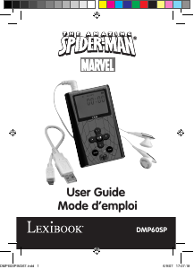 Mode d’emploi Lexibook DMP60SP Lecteur Mp3