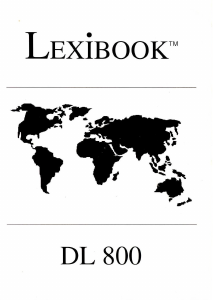Mode d’emploi Lexibook DL800 Dictionnaire électronique