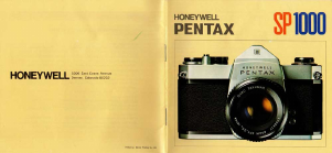 Manual Honeywell-Pentax SP1000 Camera