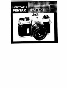 Manual Honeywell-Pentax Spotmatic F Camera