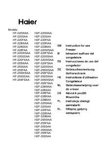 Manuale Haier H2F-220FAA Congelatore