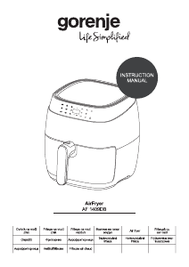 Mode d’emploi Gorenje AF1409DB Friteuse