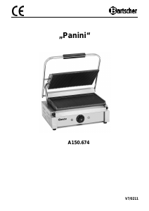 Bedienungsanleitung Bartscher A150.674 Panini Kontaktgrill