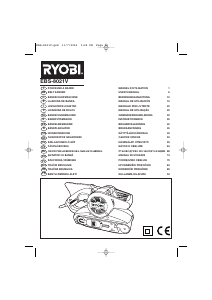 Manual Ryobi EBS-8021V Şlefuitor cu bandă