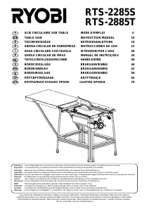 Mode d’emploi Ryobi RTS-2285S Banc de scie