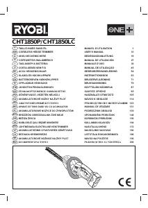 Instrukcja Ryobi CHT1850LC Nożyce do żywopłotu