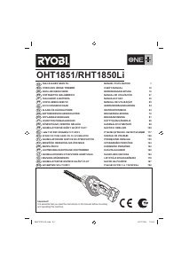 Manuale Ryobi RHT1850Li Tagliasiepi