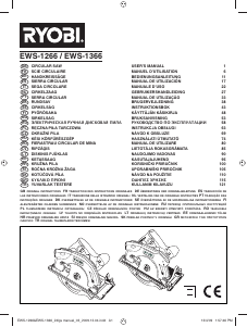 Manual Ryobi EWS1366 Ferăstrău circular