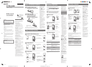 Handleiding Sony ICD-B100 Audiorecorder