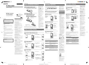 Handleiding Sony ICD-B200 Audiorecorder