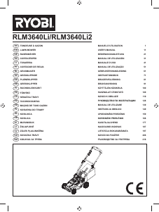 Mode d’emploi Ryobi RLM3640Li2 Tondeuse à gazon