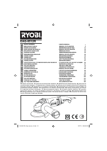 Manuál Ryobi EAG-8512R Úhlová bruska