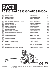 Manual Ryobi RCS3535A Ferăstrăul cu lanţ