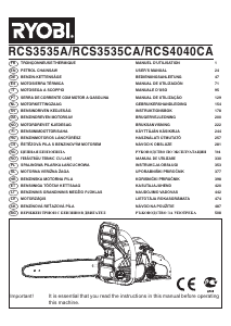 Kasutusjuhend Ryobi RCS3535CA Kettsaag