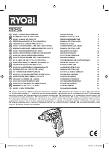 Manual de uso Ryobi CSD42L Atornillador