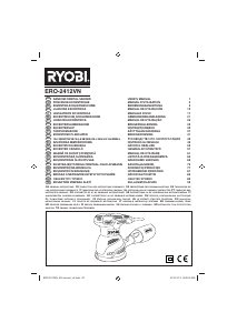 Manuale Ryobi ERO2412VHG Levigatrice rotoorbitale