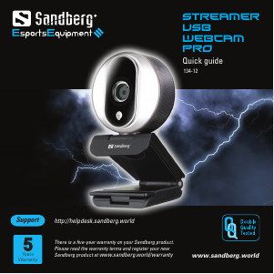 Handleiding Sandberg 134-12 Webcam