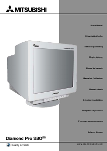 Manuale Mitsubishi Diamond Pro 930SB Monitor