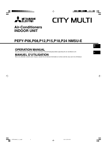 Manual Mitsubishi PEFY-P24 Air Conditioner