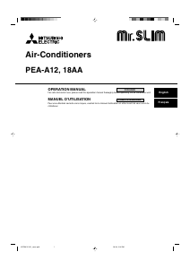 Manual Mitsubishi PEA-A12 Air Conditioner