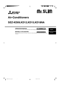 Manual Mitsubishi SEZ-KD09 Air Conditioner