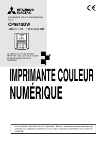 Mode d’emploi Mitsubishi CP9810DW Imprimante