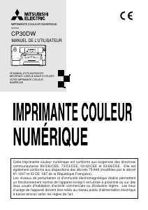 Mode d’emploi Mitsubishi CP30DW Imprimante