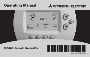 Manual de uso Mitsubishi MRCH1 Termostato