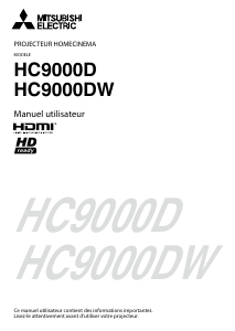 Mode d’emploi Mitsubishi HC9000D Projecteur