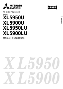 Mode d’emploi Mitsubishi XL5900LU Projecteur