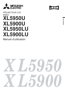 Mode d’emploi Mitsubishi XL5950U Projecteur