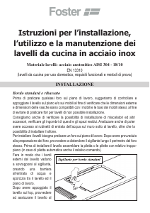 Manuale Foster 3163 000 Piano cottura