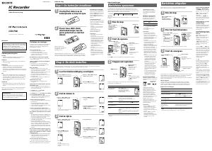 Handleiding Sony ICD-P28 Audiorecorder