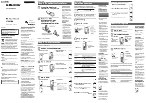 Handleiding Sony ICD-P320 Audiorecorder