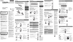 Handleiding Sony ICD-P330F Audiorecorder