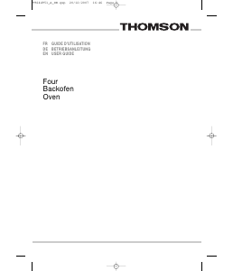 Bedienungsanleitung Thomson BOT63MXD Backofen