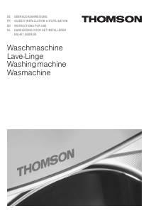 Bedienungsanleitung Thomson WTT 5100 I Waschmaschine