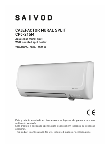 Calefactor mural Saivod Split CP-215M con 3 posiciones