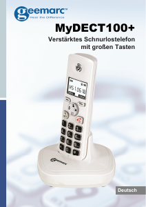 Bedienungsanleitung Geemarc MyDECT 100+ Schnurlose telefon