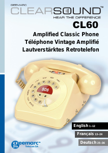 Bedienungsanleitung Geemarc CL64 Telefon